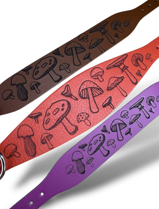 Leather Collar - Mushroom
