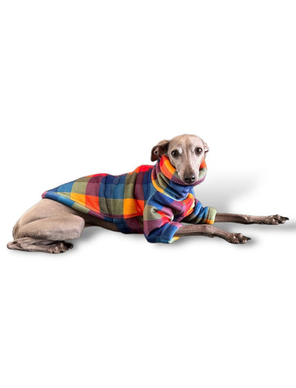 Sherpa Lined Fleece Jumper - Bright Plaid