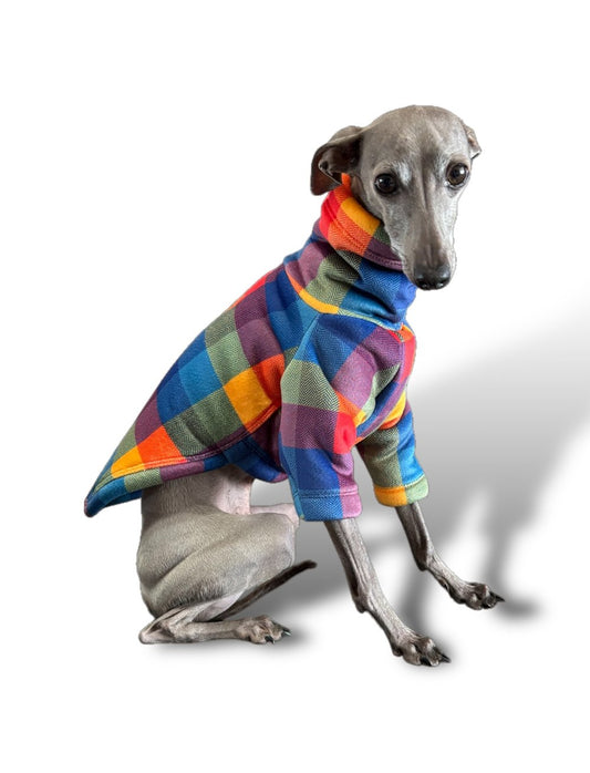 Sherpa Lined Fleece Jumper - Bright Plaid