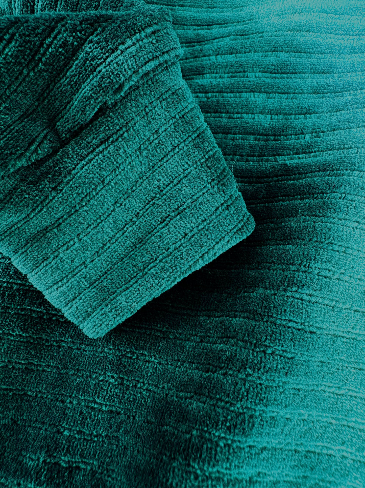 Jumbo Cord Jersey Suit - Emerald Green