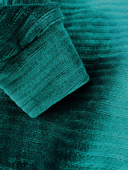 Jumbo Cord Jersey Suit - Emerald Green