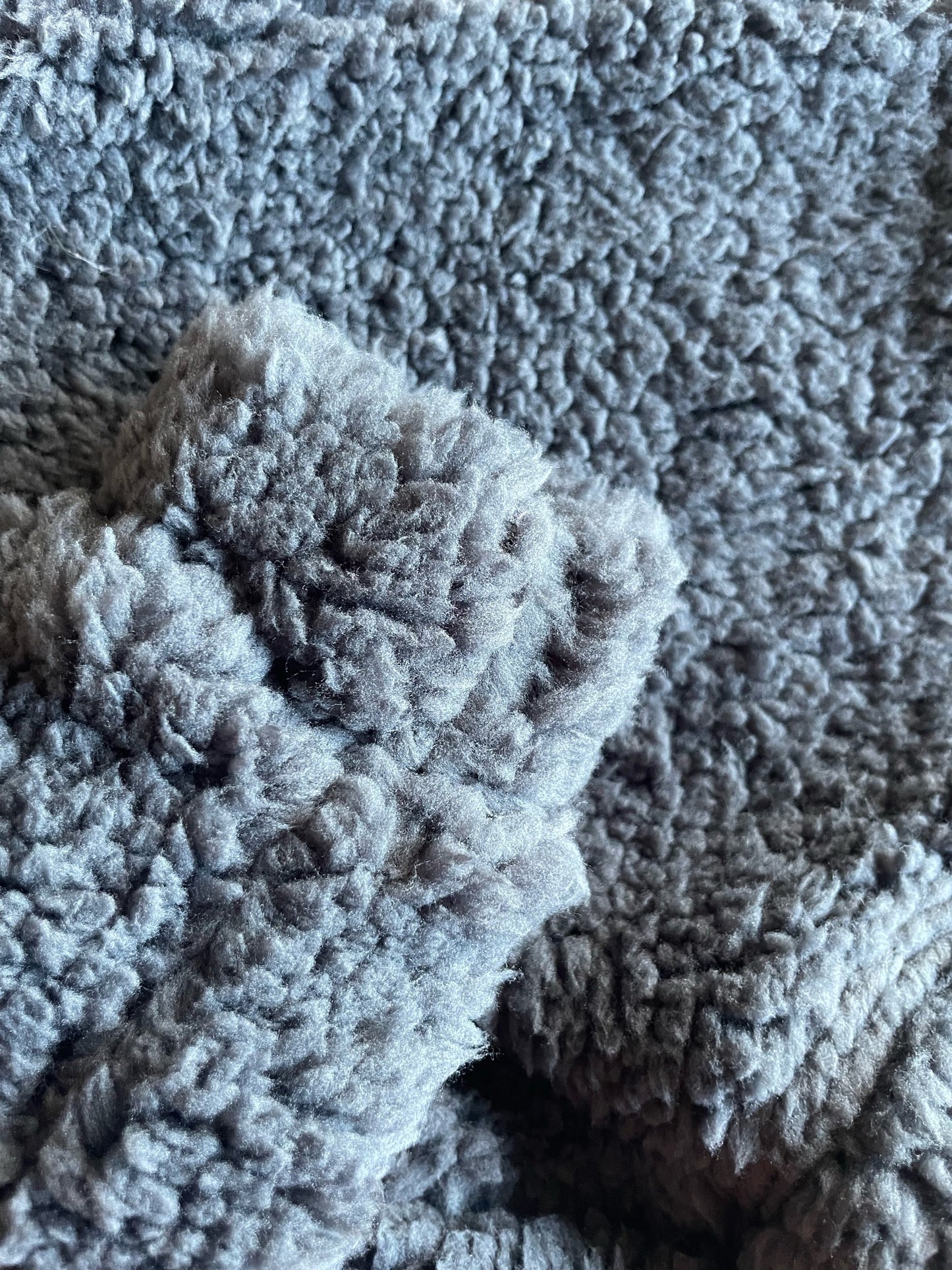 Cuddle Fur Fleece Jumper - Grey