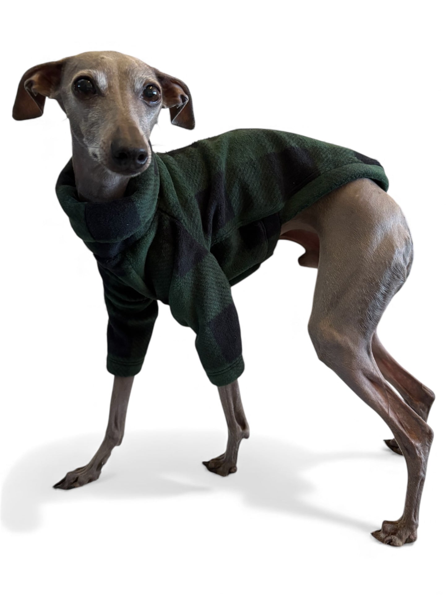 Fleece Jumper - Green Check