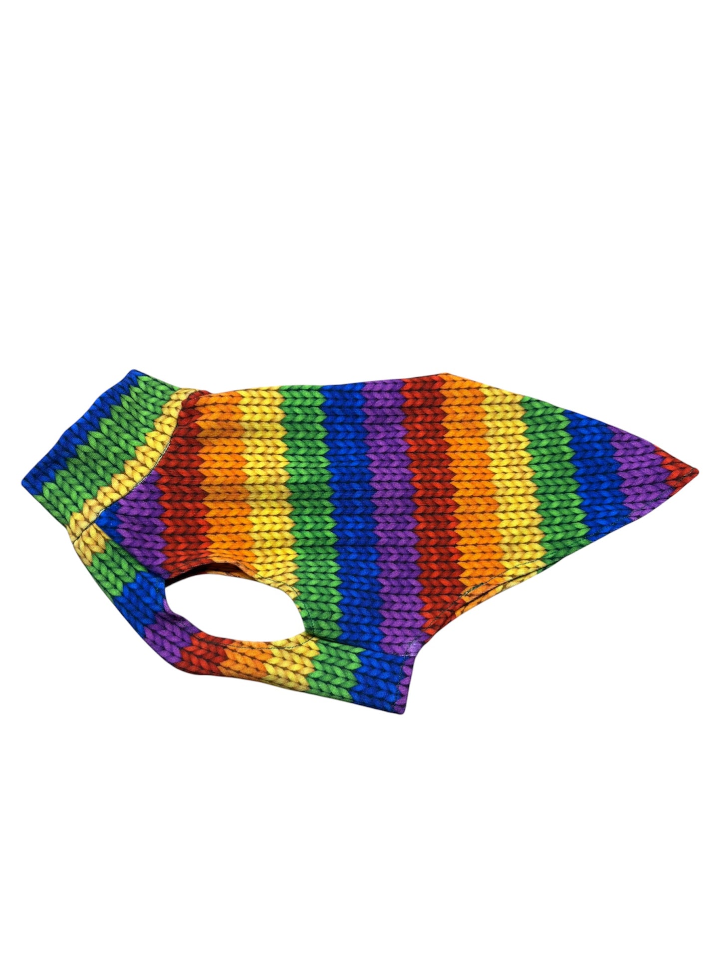 Jersey Vest - Rainbow Crochet