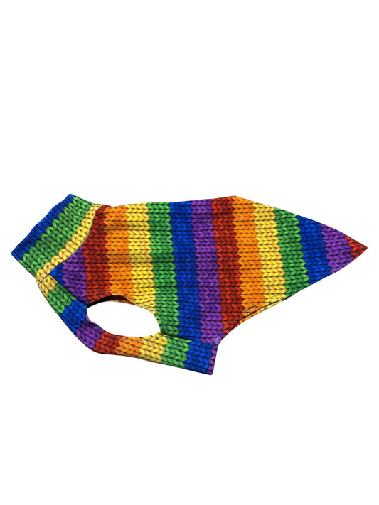 Jersey Vest - Rainbow Crochet