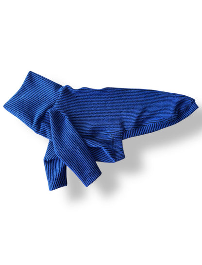 Ribbed Jersey T-Shirt - Royal Blue