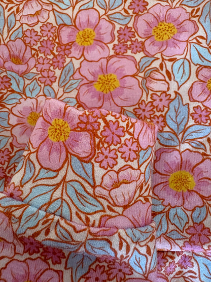 Jersey Suit - Pink Floral
