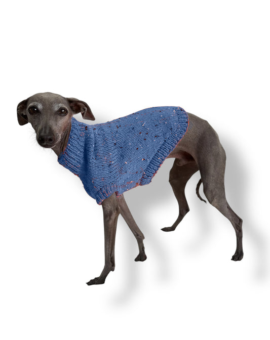 Knitted Jumper - Indigo Fleck