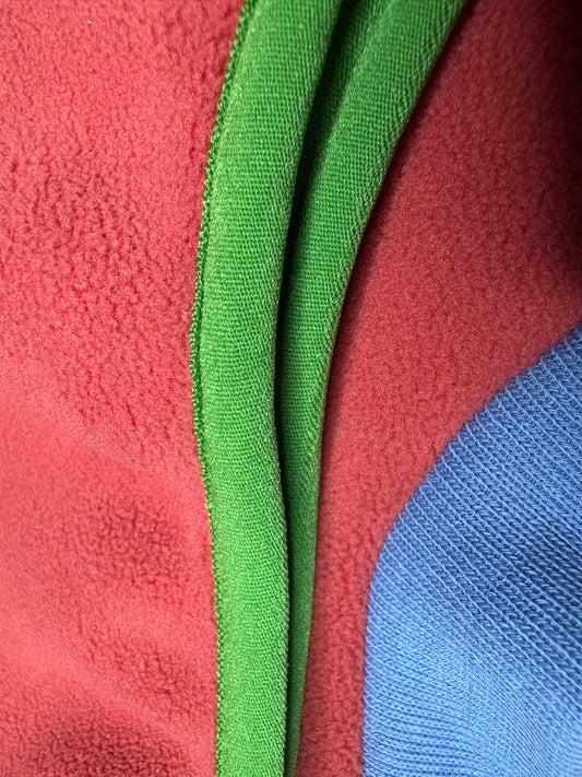 Open-Leg Fleece Vest - Coral