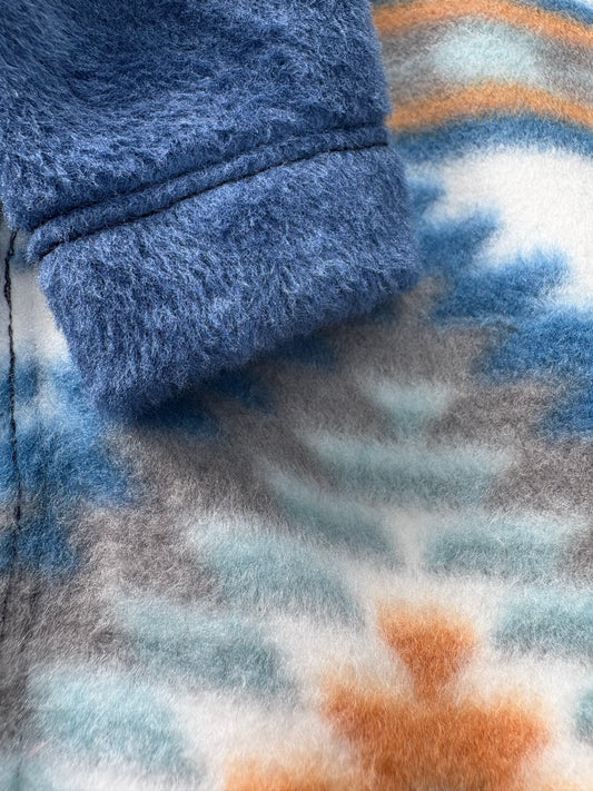 Fleece Jumper - Aztec Ultra-Plush Blue