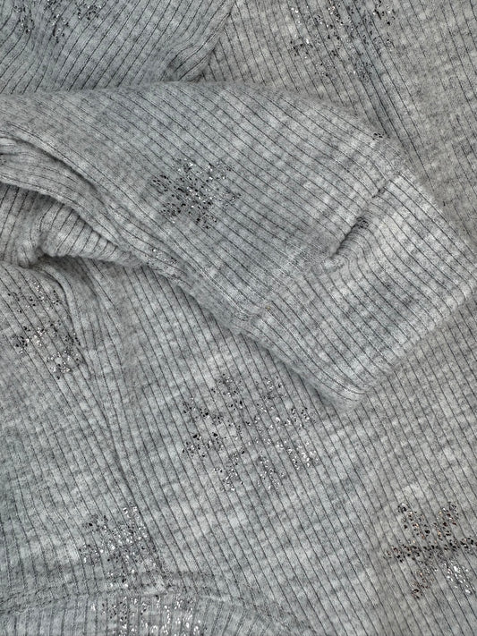 Ribbed Jersey Suit - Snowflakes