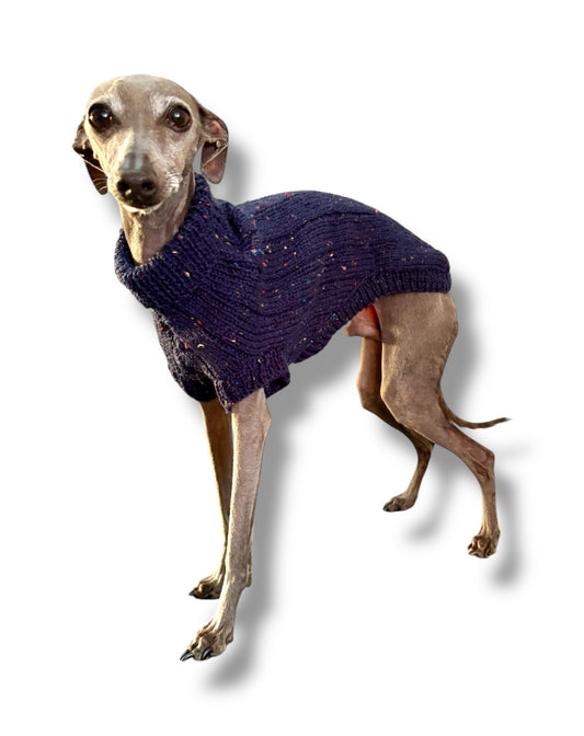 Knitted Jumper - Liquorice Blue