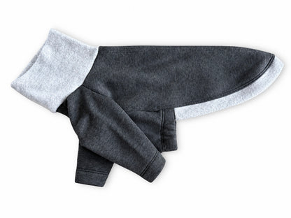 Fleece Lined Sweatshirt Jumper - Grey