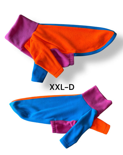Fleece Jumper - Neon Colourblock