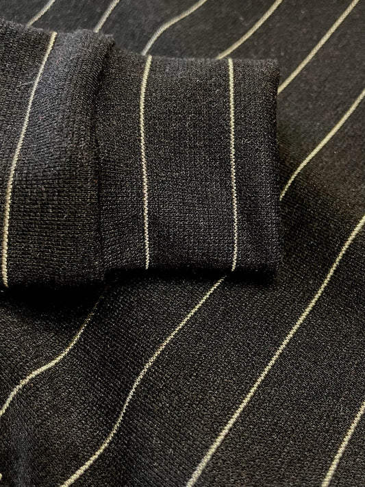 Black Pinstripe Jersey