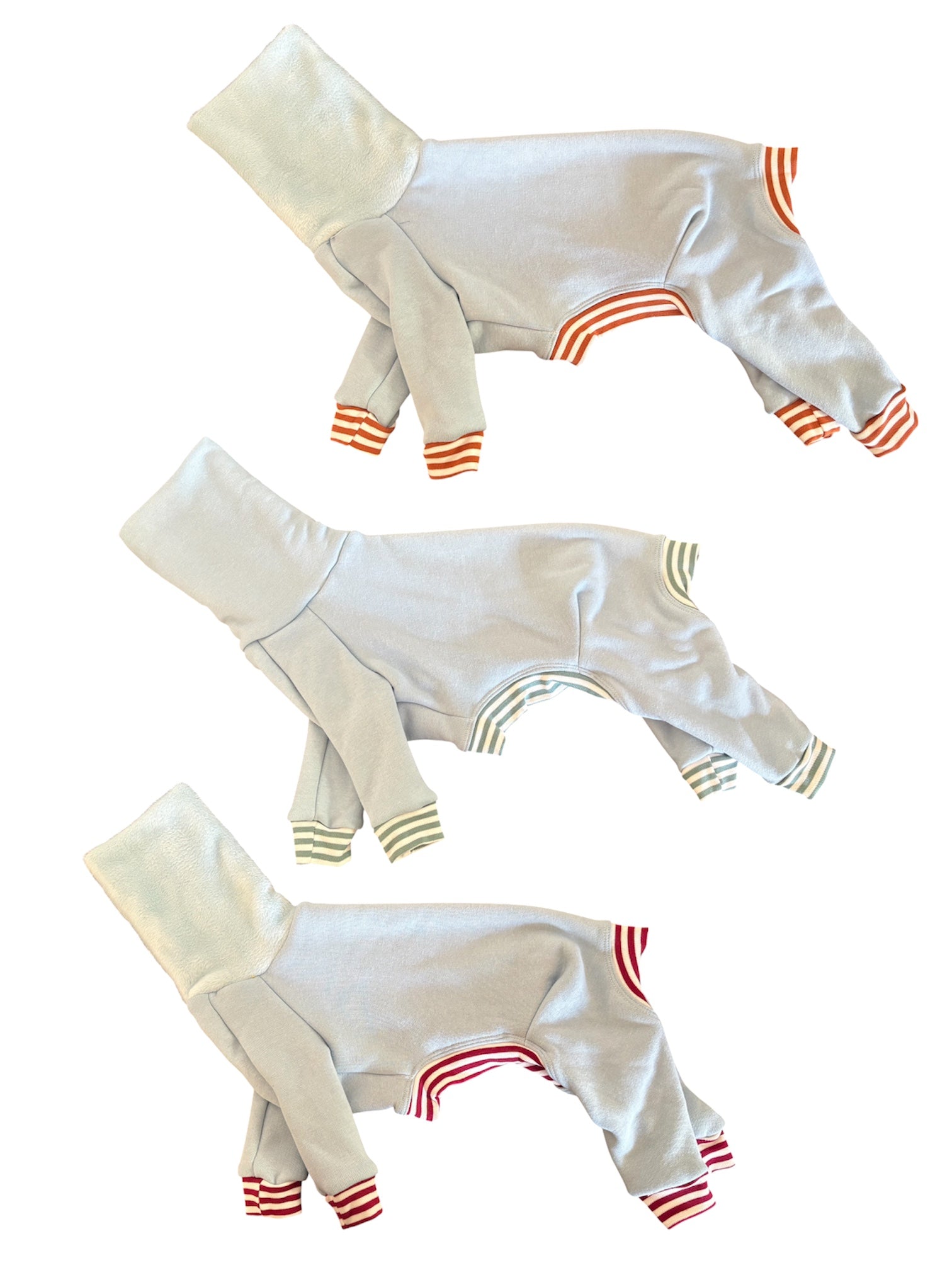 Beautiful Italian Greyhound and Whippet clothing made in the UK. Shop fleece coats, jersey tops, pyjamas, onesies, vests and more at Iggy Suits London.