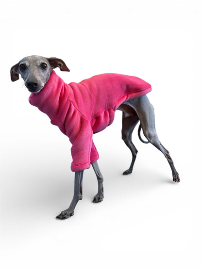 Sherpa Lined Fleece Jumper - Magenta Pink