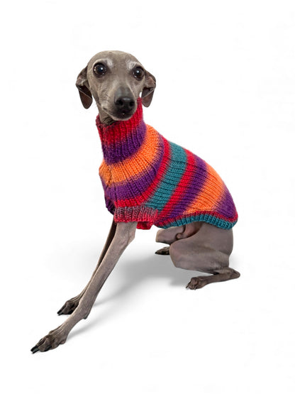 Knitted Jumper - Rich Tones