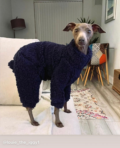 Cuddle Fur Fleece Suit - Dark Grey