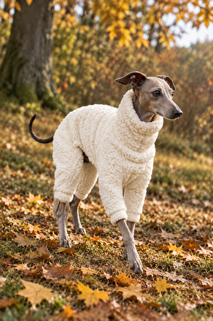 Cuddle Fur Fleece Suit - Ivory