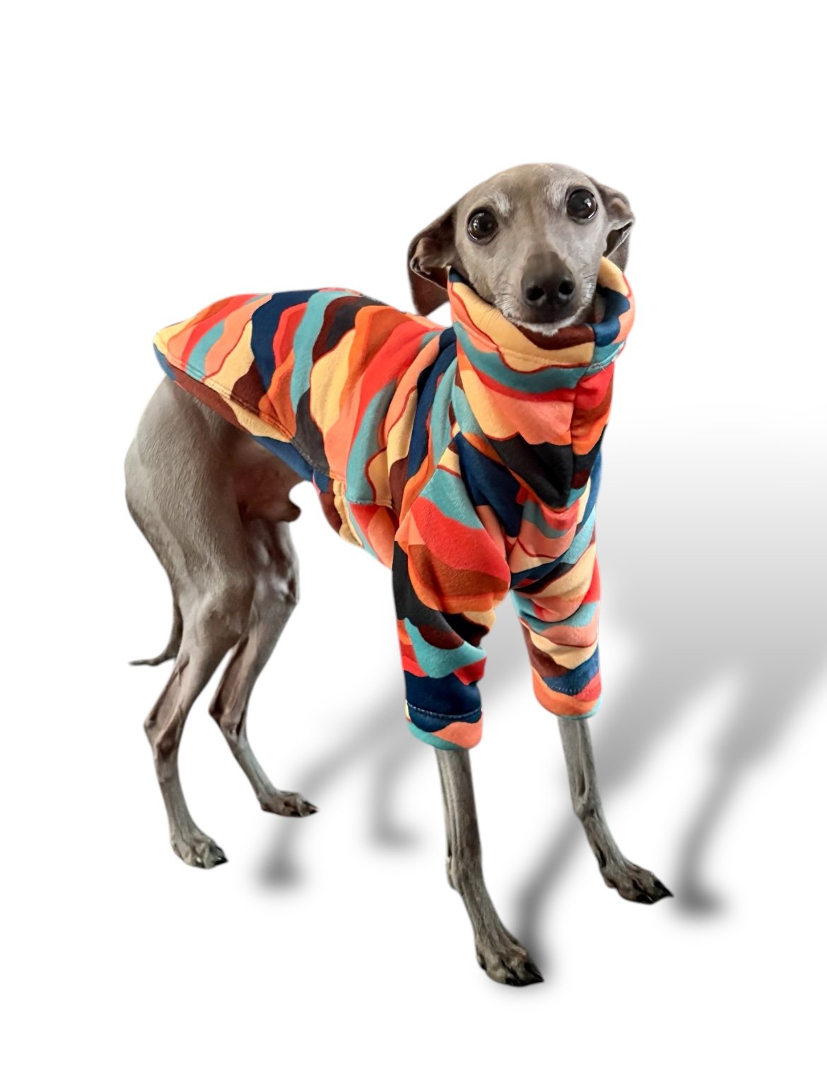 Sherpa Lined Fleece Jumper - Mountains