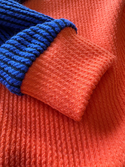 Ribbed Jersey Suit - Orangina
