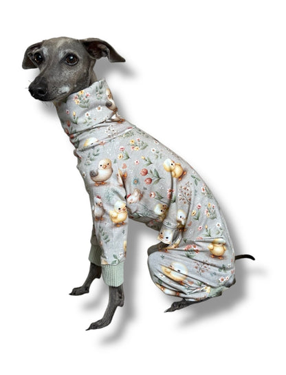 Jersey Suit - Easter Chicks Sage