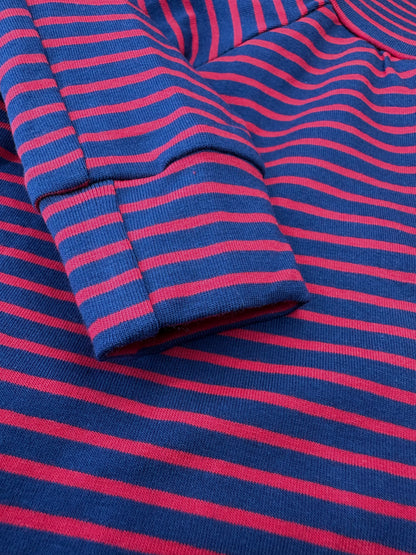 Jersey Suit - Blue & Red Stripe