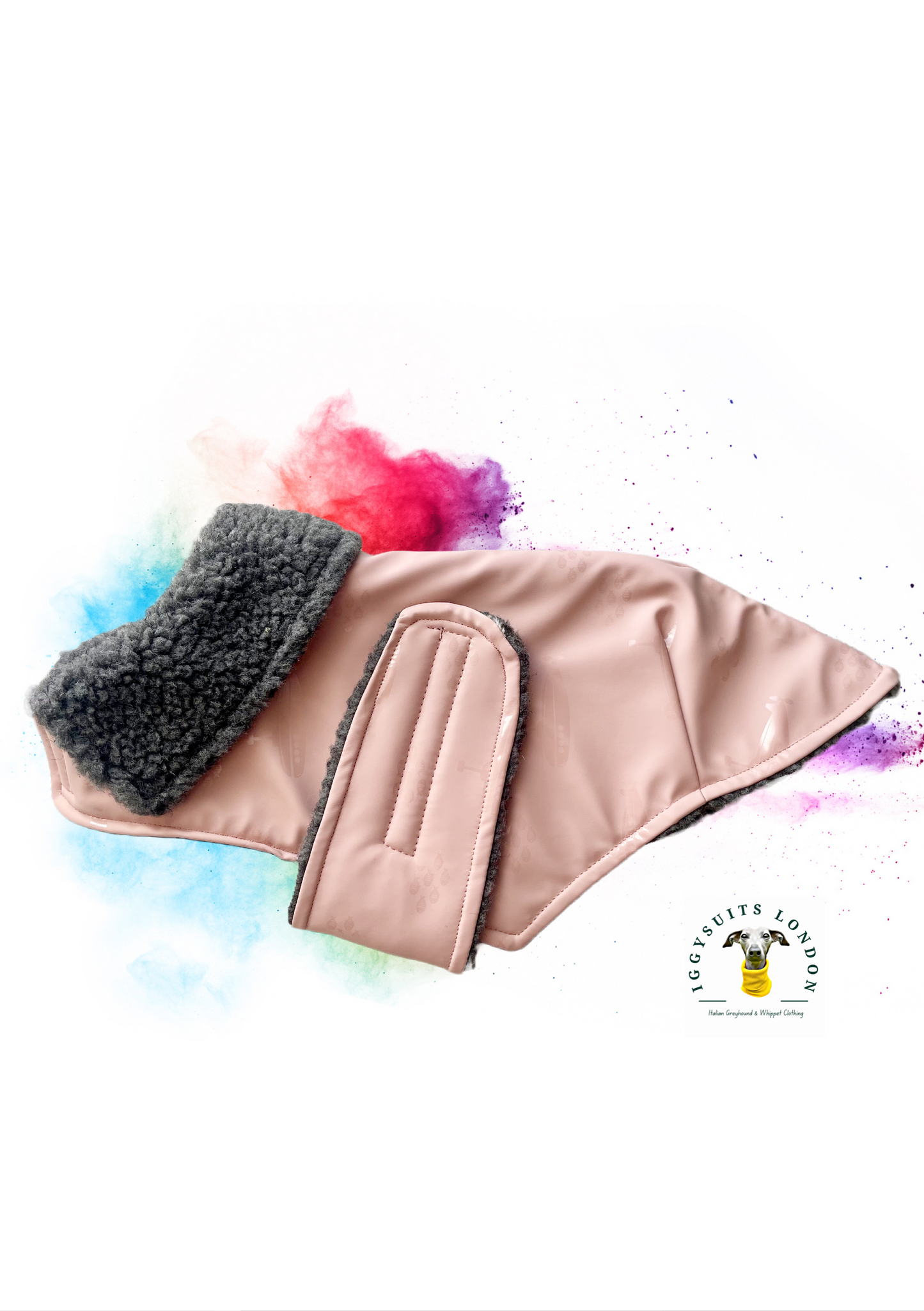 Rain Mac - Pink Submarines & Boucle Fleece Lining