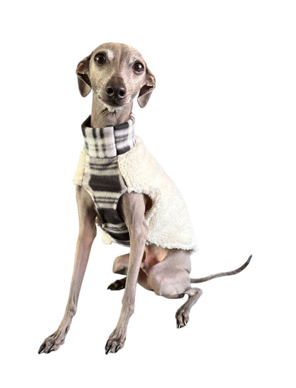 Fleece Vest - Plaid Fluff