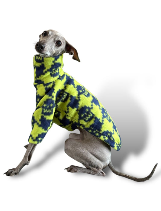 Fleece Jumper - Neon Skull