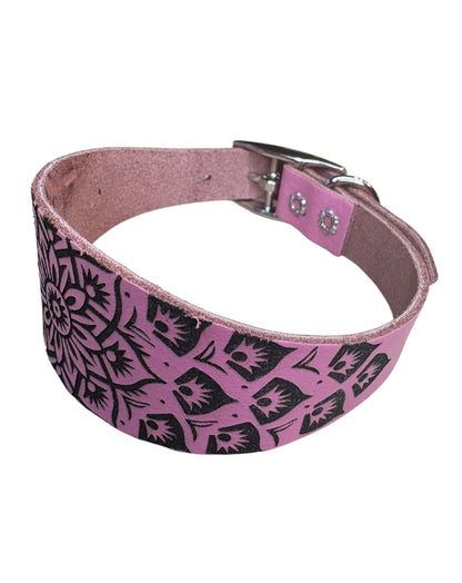 Leather Collar - Mandala
