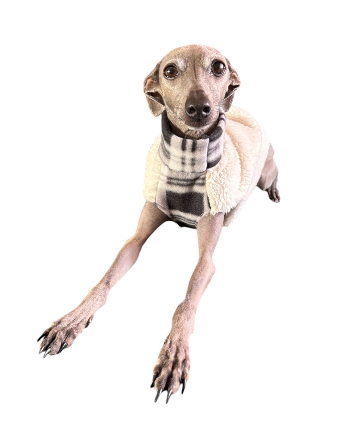 Fleece Vest - Plaid Fluff