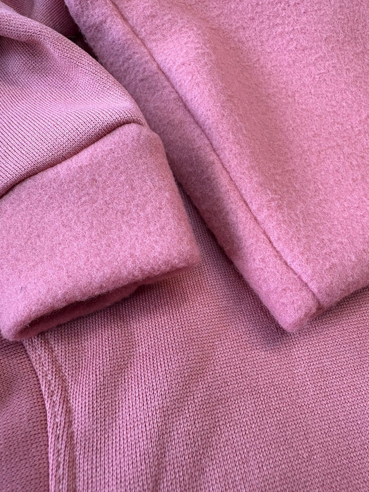 Fleece Lined Sweatshirt - Bubblegum Pink