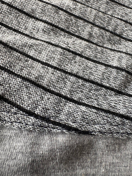 Knit Jersey T-Shirt - Grey Stripe