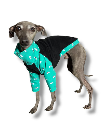 Fleece & Jersey T-Shirt - Green Eyes