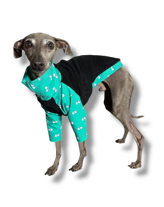 Fleece & Jersey T-Shirt - Green Eyes
