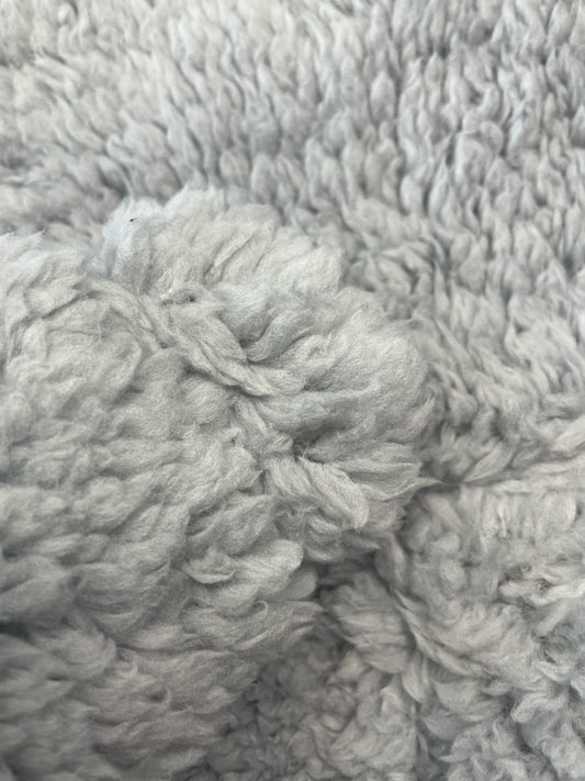Cuddle Fur Fleece Jumper - Light Grey