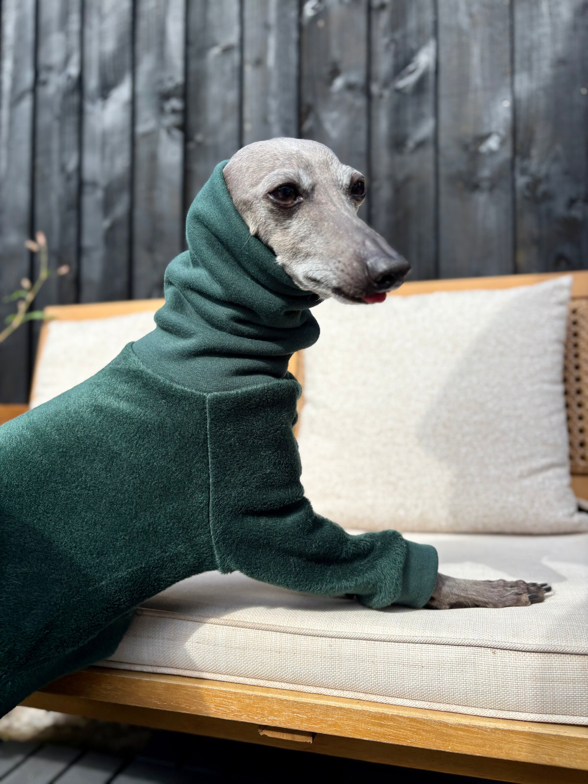 Fleece Lined Sweatshirt Suit - Bottle Green