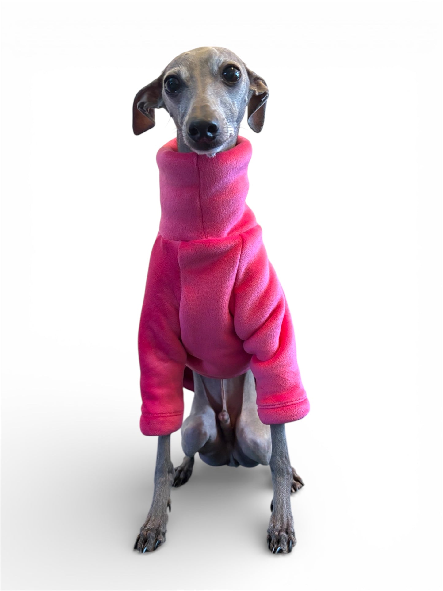 Sherpa Lined Fleece Jumper - Magenta Pink