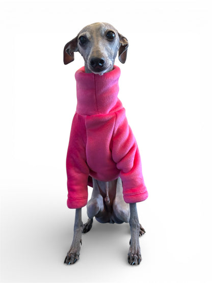 Sherpa Lined Fleece Jumper - Magenta Pink