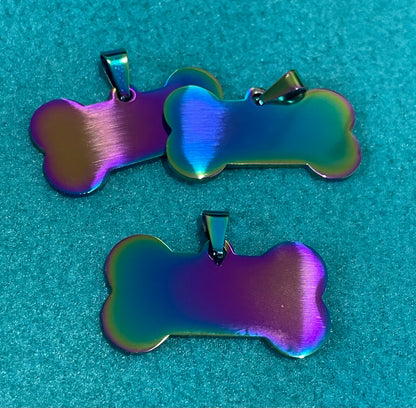 Engraved Dog Tags - Bones