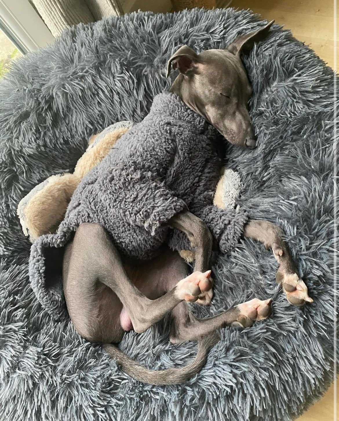 Cuddle Fur Fleece Jumper - Grey