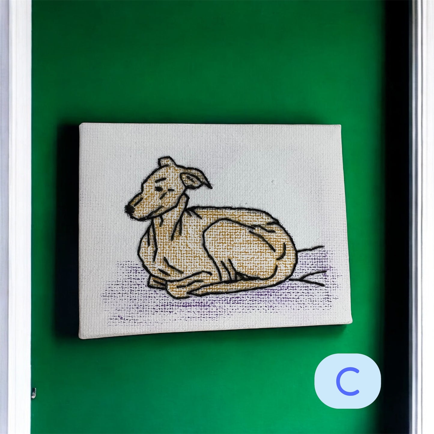 Artwork - Mini Embroidered Canvas