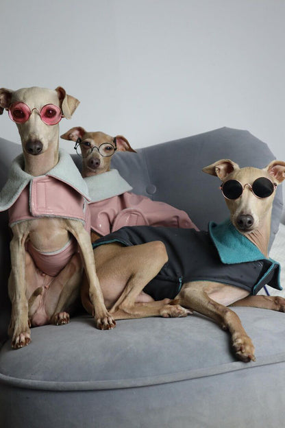 Rain Mac - Pink Submarines & Boucle Fleece Lining