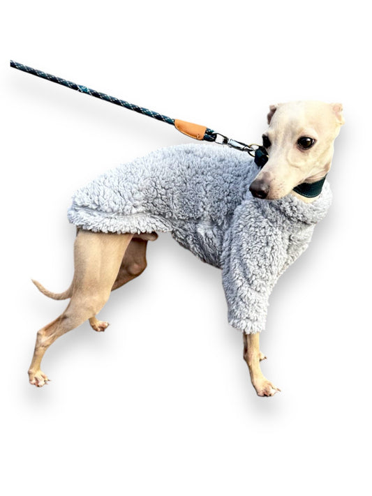 Cuddle Fur Fleece Jumper - Light Grey
