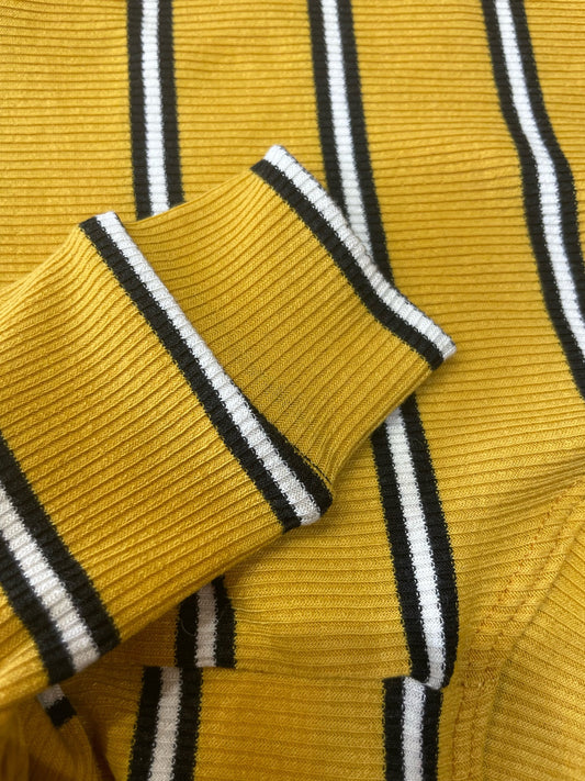 Ribbed Jersey T-Shirt - Yellow Stripe