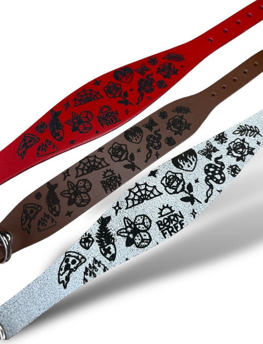 Leather Collar - Tattoo Flash