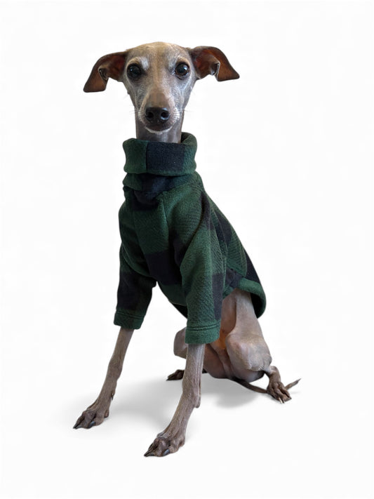 Fleece Jumper - Green Check