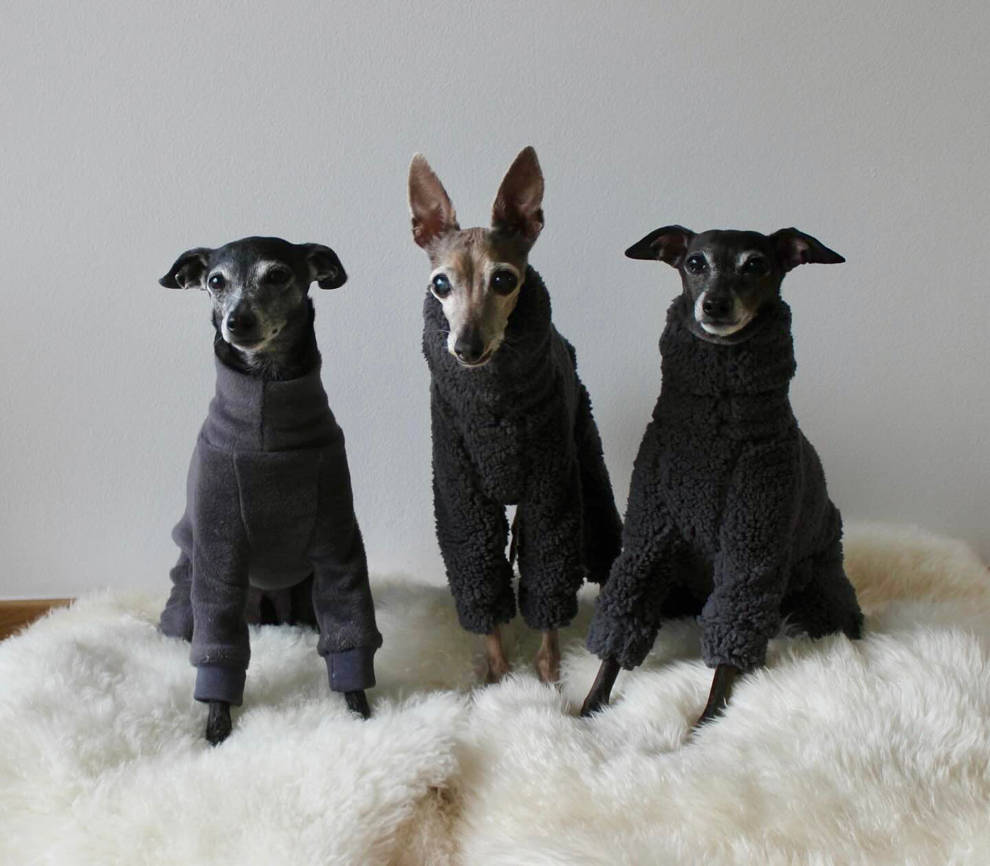 Cuddle Fur Fleece Suit - Dark Grey